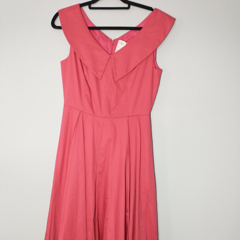 NWT J. Peterman Coral Red Dress Size 6
